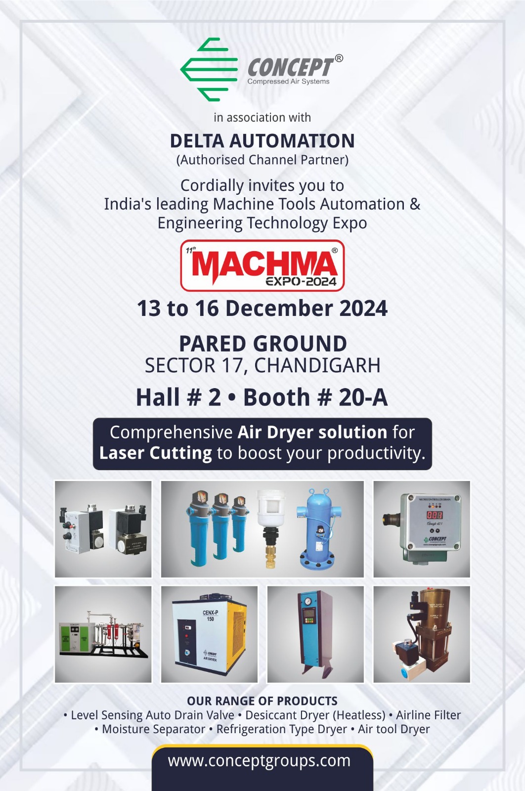 Concept Compressed Air Systems at MACHMA Expo 2024